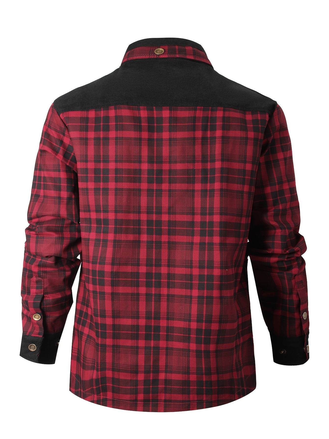 Men's Vintage Plaid Workwear Jacket Cotton Long Sleeve Outdoor Casual