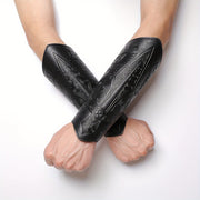 Medieval Knight Arm Guards Faux Leather Wristbands Vintage Style Cosplay Event Accessories