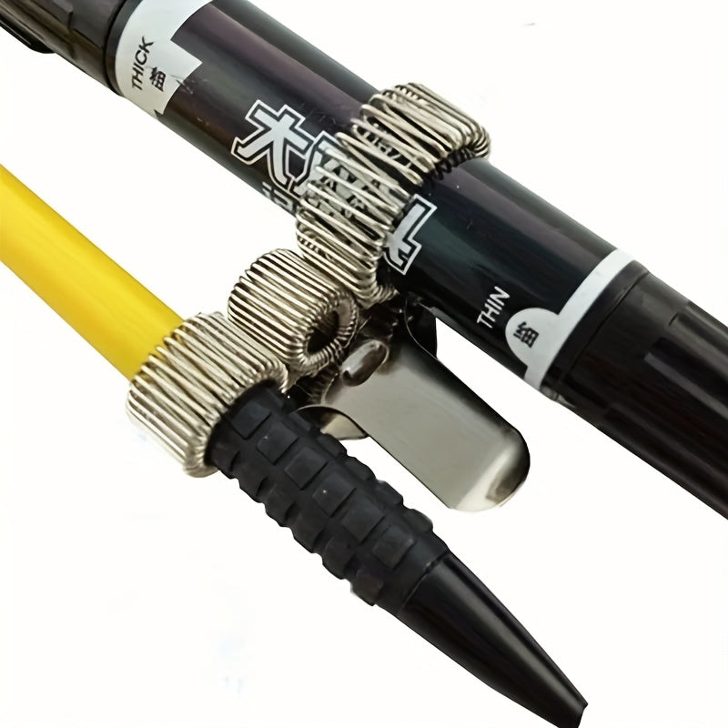 Metal Pen Holder Clip for Desk Organization Durable Steel Office Supplies