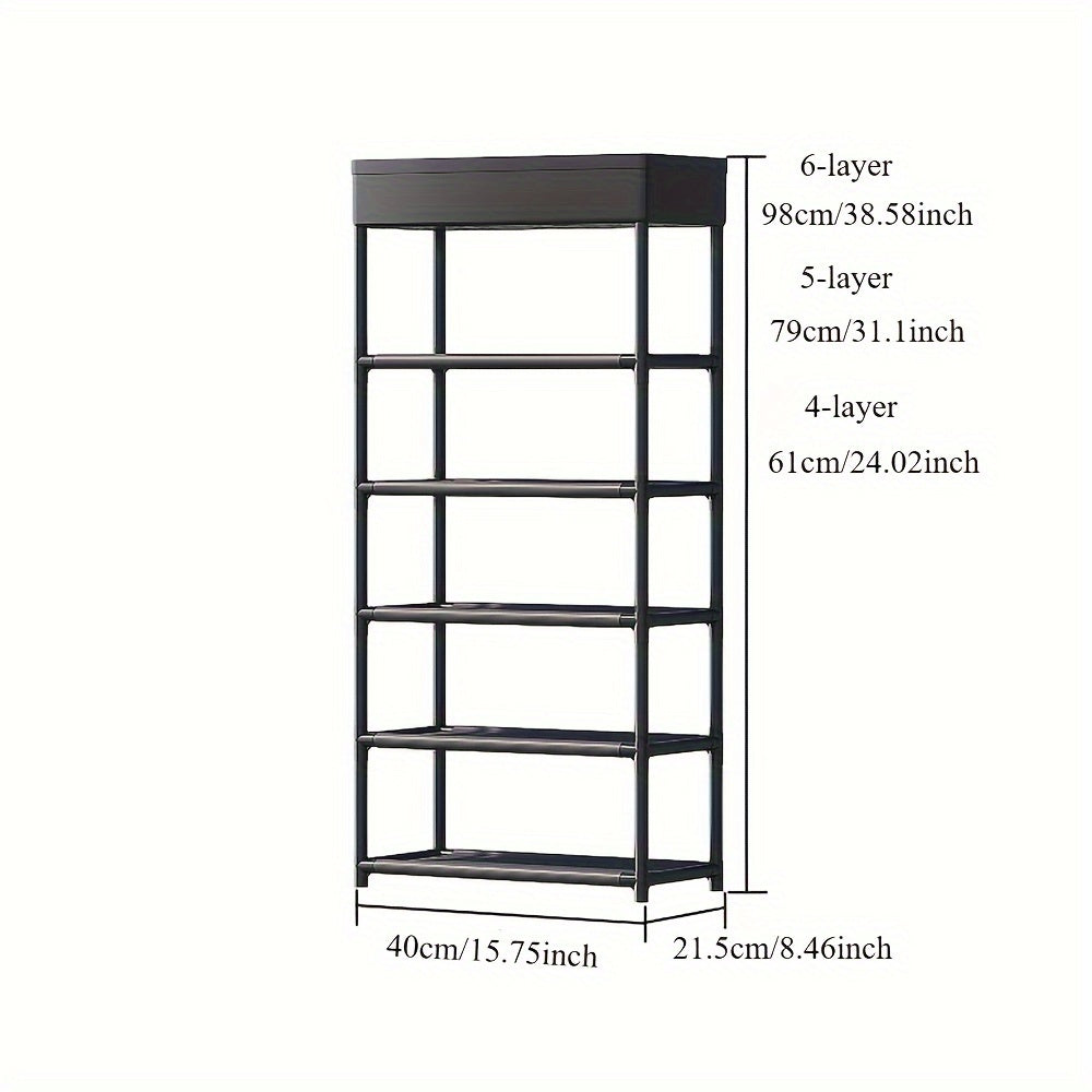 Floor Standing Shoe Rack Organizer Sturdy Plastic Space Saving Entryway Closet
