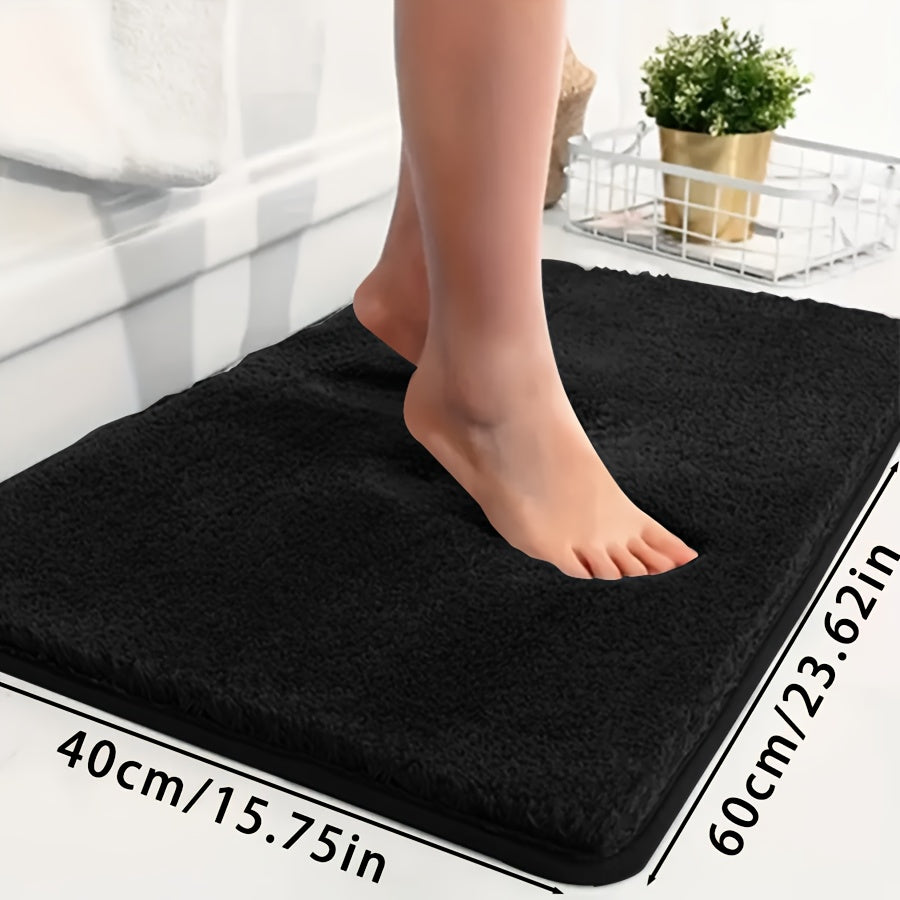 Ultra-Soft Non-Slip Absorbent Bathtub Mat for Bathroom and Laundry