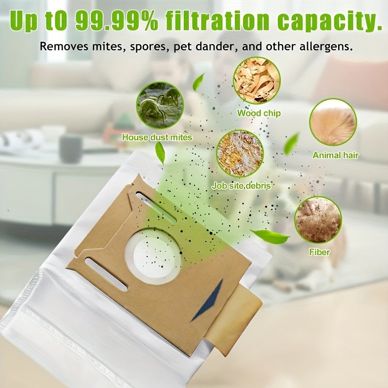 5 ta yuqori sifatli T8 chang qoplari avtomatik tozalash uchun vakuum tozalagichlar uchun 2.5L sig‘im