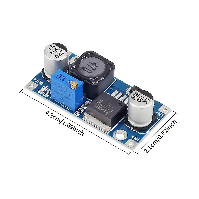 10-Pack LM2596 Adjustable DC-DC Buck Converters High Efficiency Panel Mount