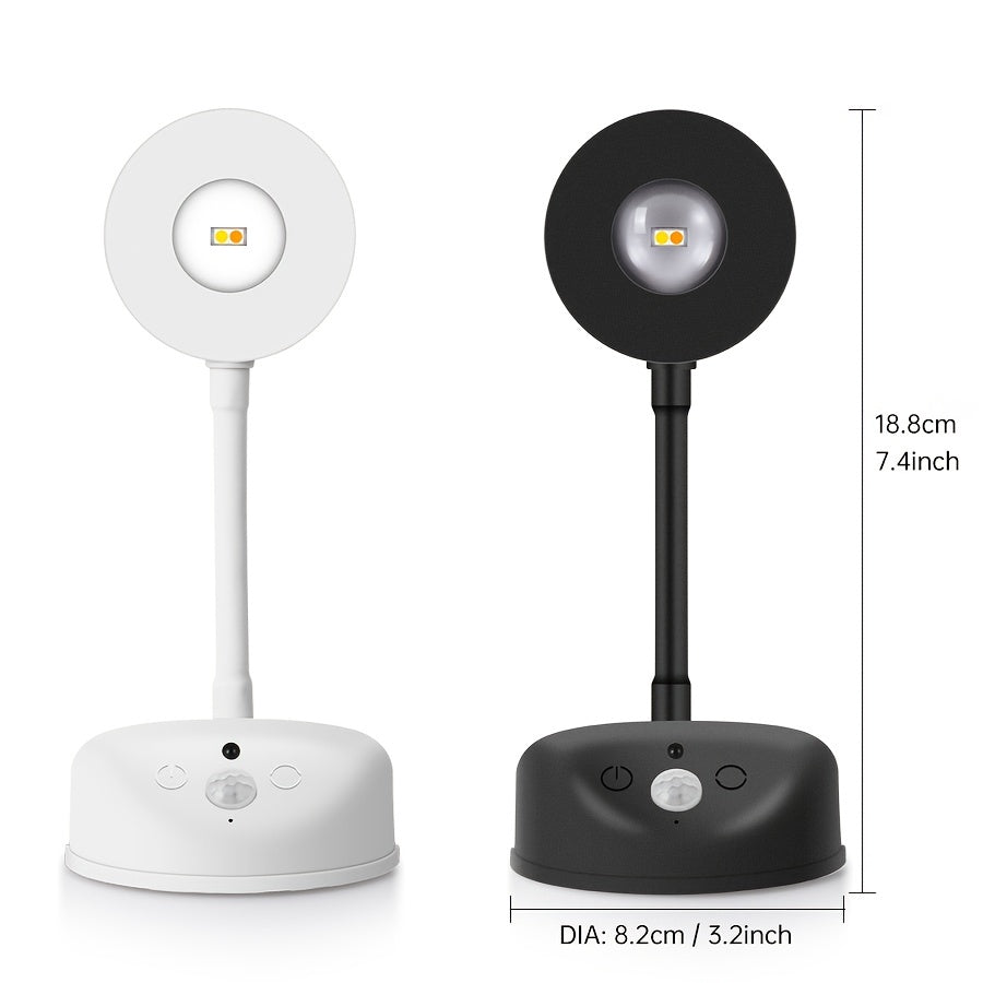 Wireless Motion Sensor Light with Remote Control USB Rechargeable Adjustable Brightness and Timer