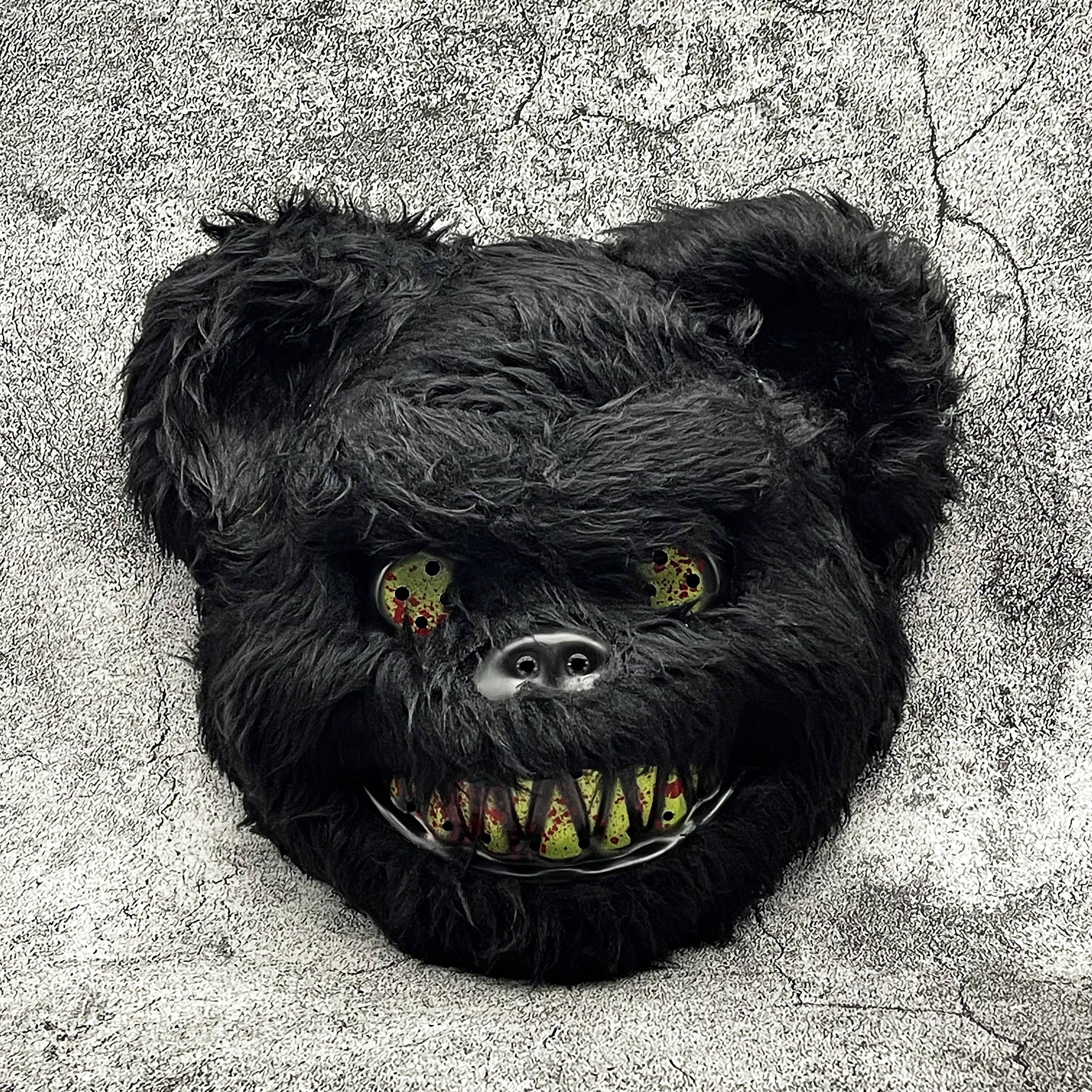 Halloween Costume Masks for Kids Bunny and Bear Horror Masks with Sturdy PP Material