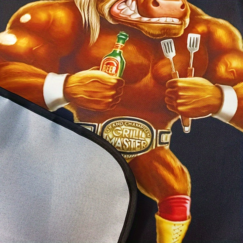 Креативный и забавный фартук с животным принтом, водонепроницаемый и маслостойкий, идеально подходит для различных задач, таких как уборка, готовка, выпечка, садоводство, кейтеринг и работа в молочном или чайном магазине.