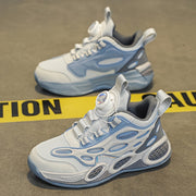 Boys Mesh Casual Sports Shoes with Rotating Buckle for Outdoor Activities