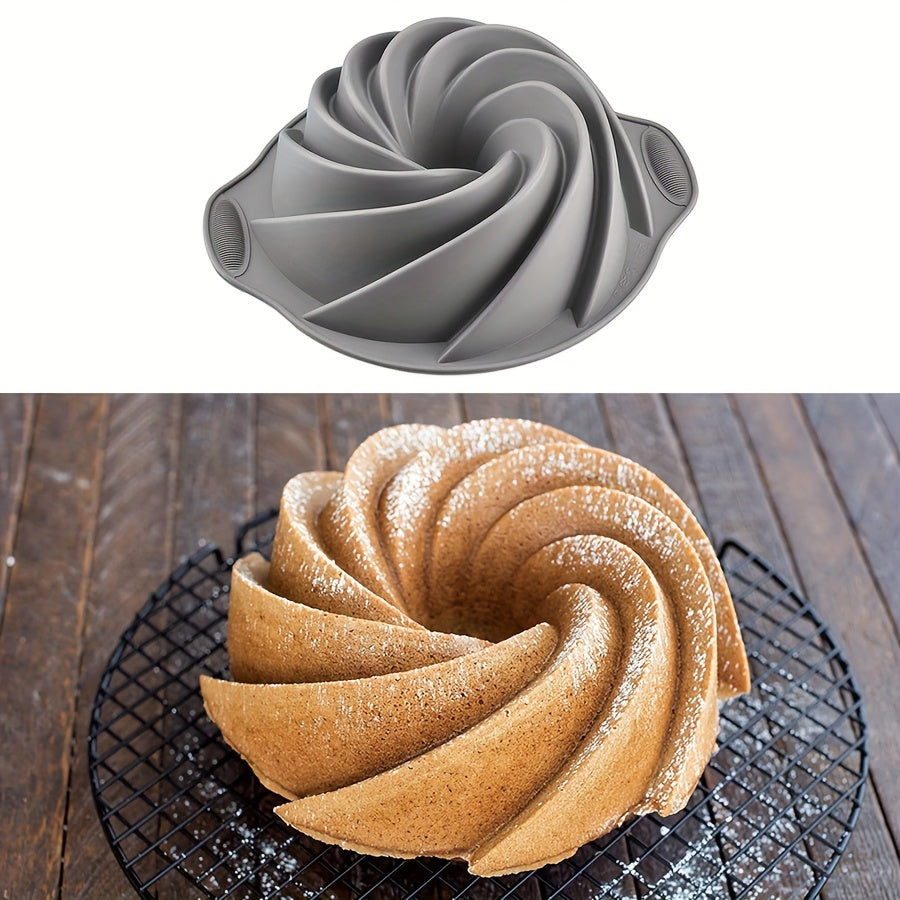 Premium Silicone Bundt Cake Mold Non-Stick Food-Grade Baking Pan