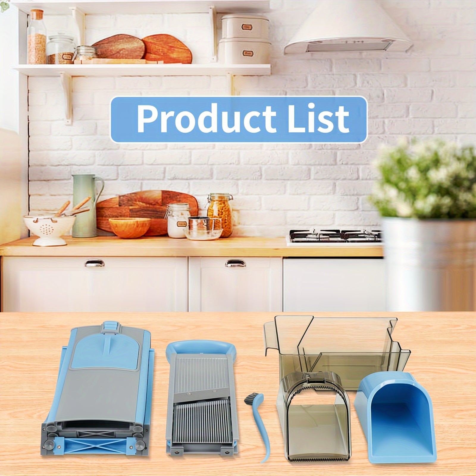 Vegetable Slicer Set with Multiple Blades for Kitchen Prep
