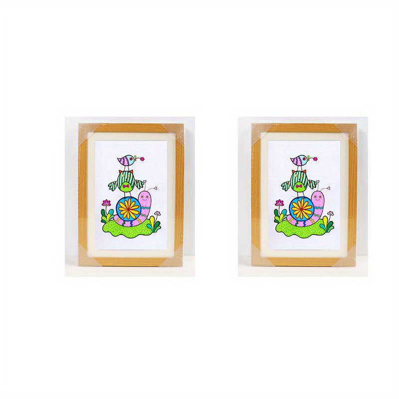 Kids Art Frame for Paintings and Projects, Front-Opening, Home Office Use