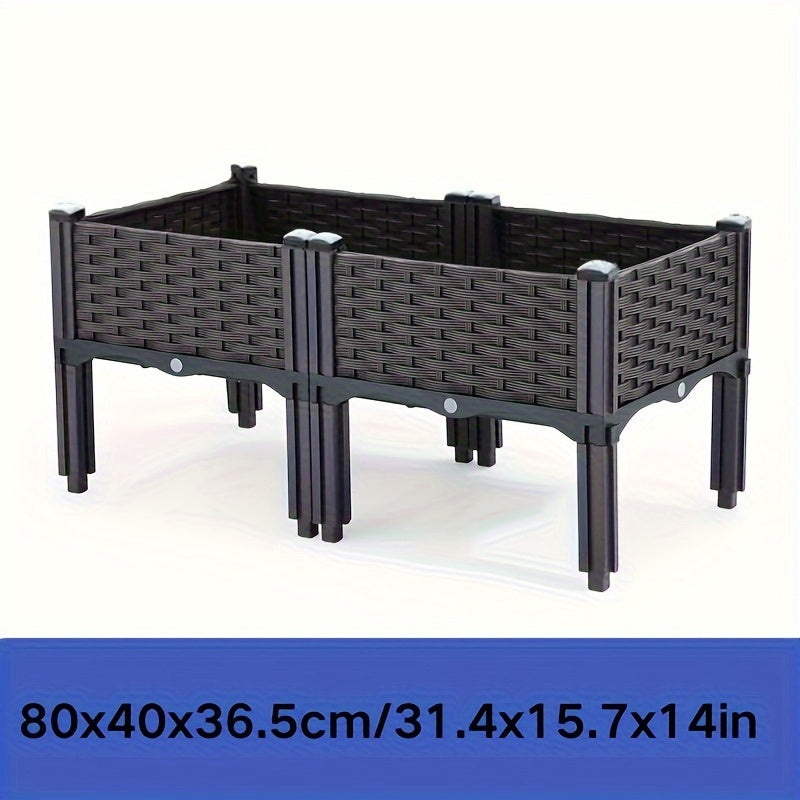 Поднятая клумба с ножками для цветов, овощей, трав, балкона, террасы