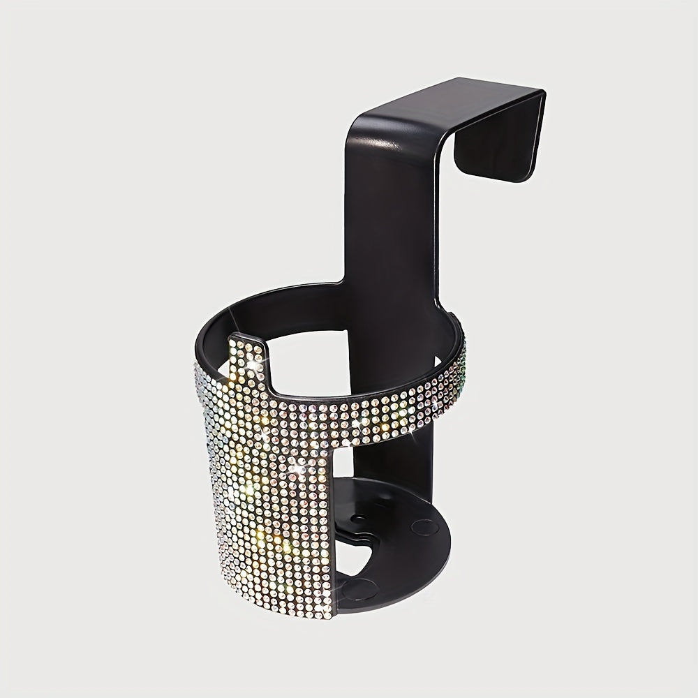 Universal Rhinestone Car Cup Holder for Beverage Cans and Cups