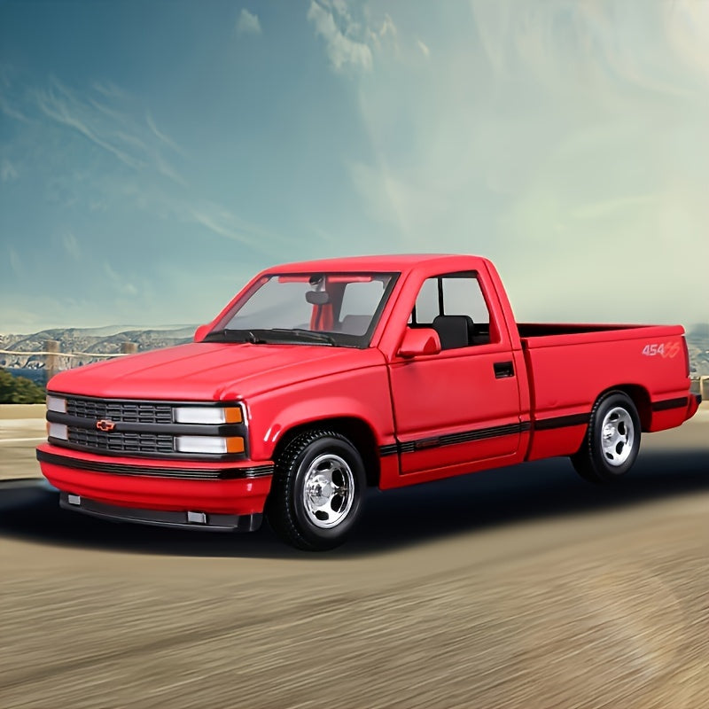 Coche de colección en miniatura de aleación de zinc para niños a escala 1:24 en rojo y negro