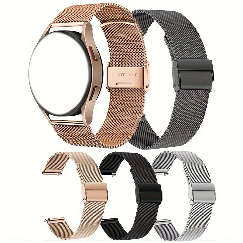 22mm Stainless Steel Mesh Watch Strap for Amazfit GTR 4 3 Pro Bip 5 Models