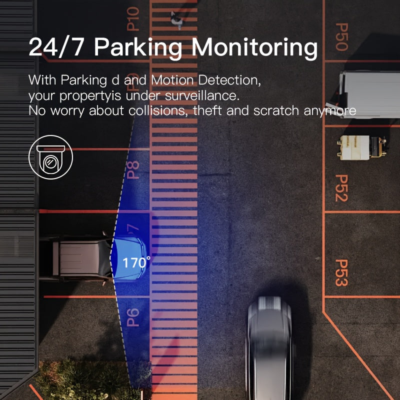 1080P HD Dash Cam with Night Vision and Rear Camera 64GB Storage Parking Monitoring