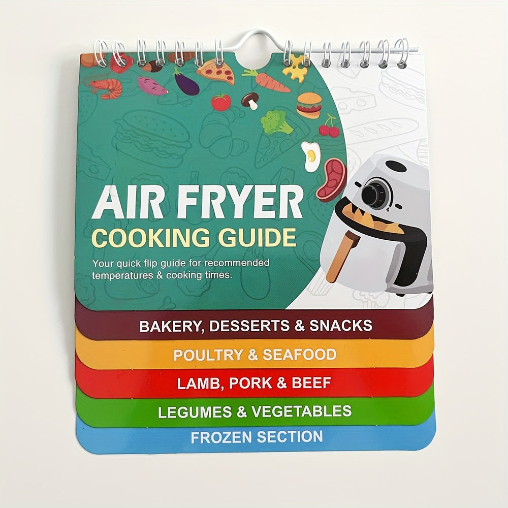 Air Fryer Cheat Sheet Recipe Book for RV Camping Home Cooking