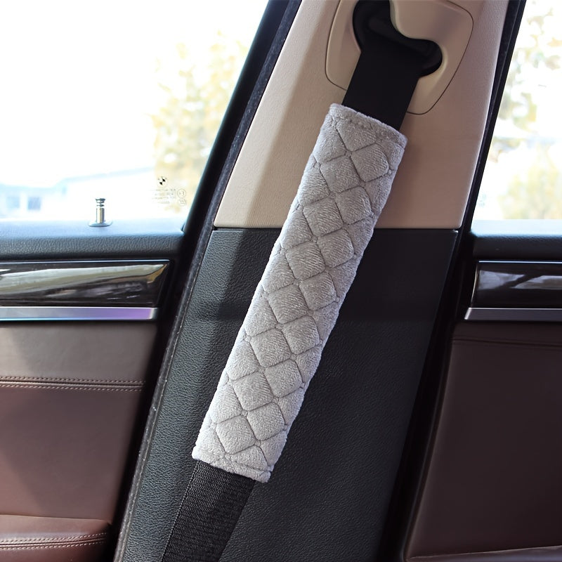 Car Seat Belt Cover Plush Shoulder Protector Auto Interior Accessories
