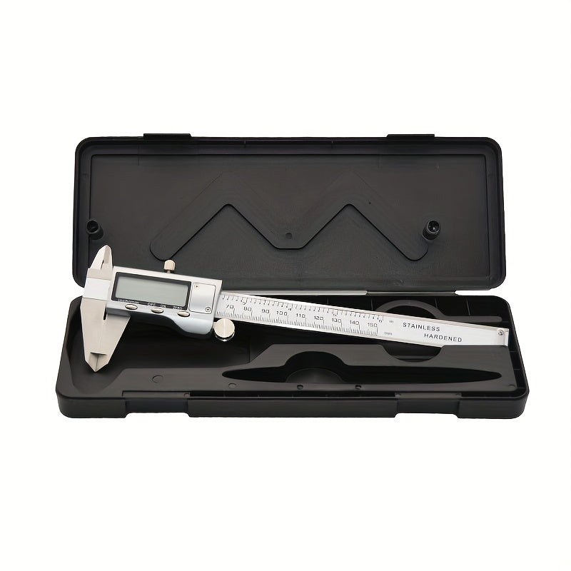 150mm Stainless Steel Digital Caliper with LCD Display for Precise Measurement