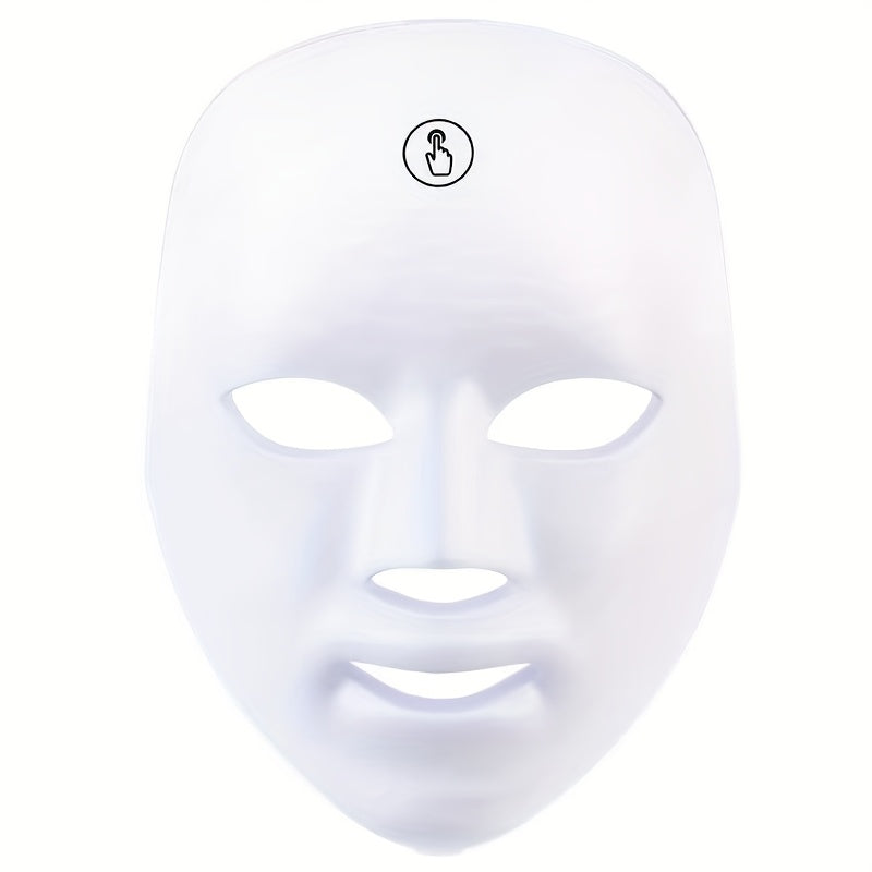 7-Color LED Facial Mask Wireless Rechargeable Skin Rejuvenation Device for Home and Salon