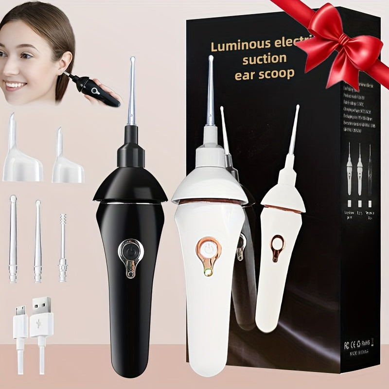 Rechargeable USB Earwax Remover Kit with LED Light Ear Cleaning Tool