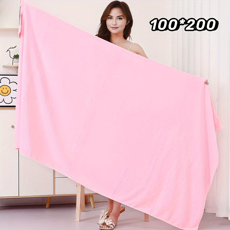 Gran toalla de baño de nylon y poliéster de secado rápido 119x200cm, suave y a rayas, moderna