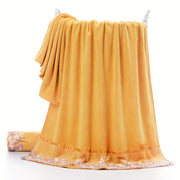 Microfiber Towel Set with Lace Trim Soft Absorbent Durable Bathroom