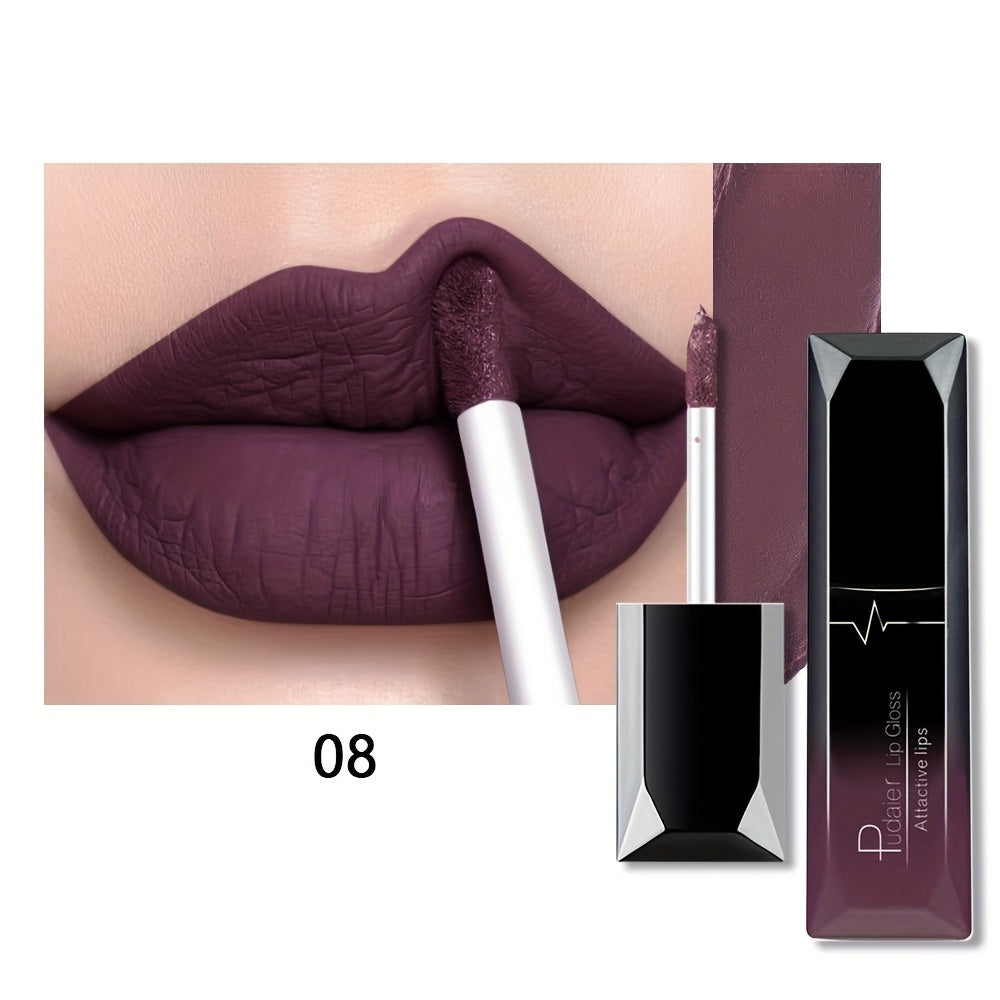 Women Matte Lip Glaze Liquid Lipstick Waterproof Long-Lasting Non-Transferable