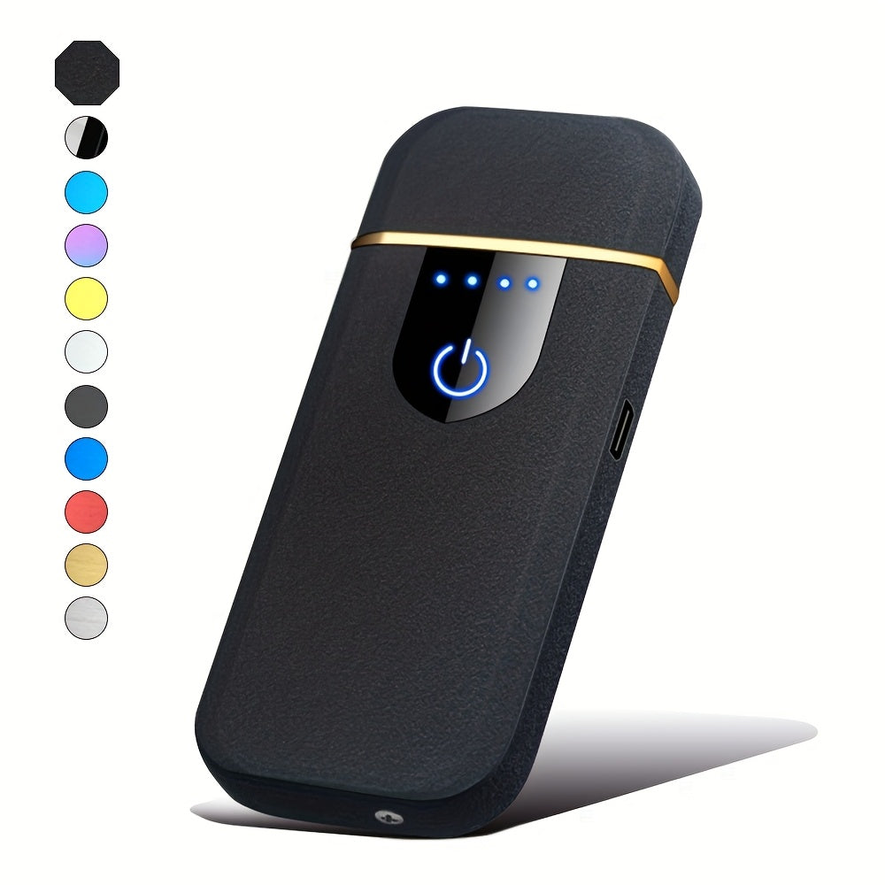 Uniseks qayta to'ldiriladigan to'liq ekranli sensorli ikki tomonlama olovli kreativ sovg'a