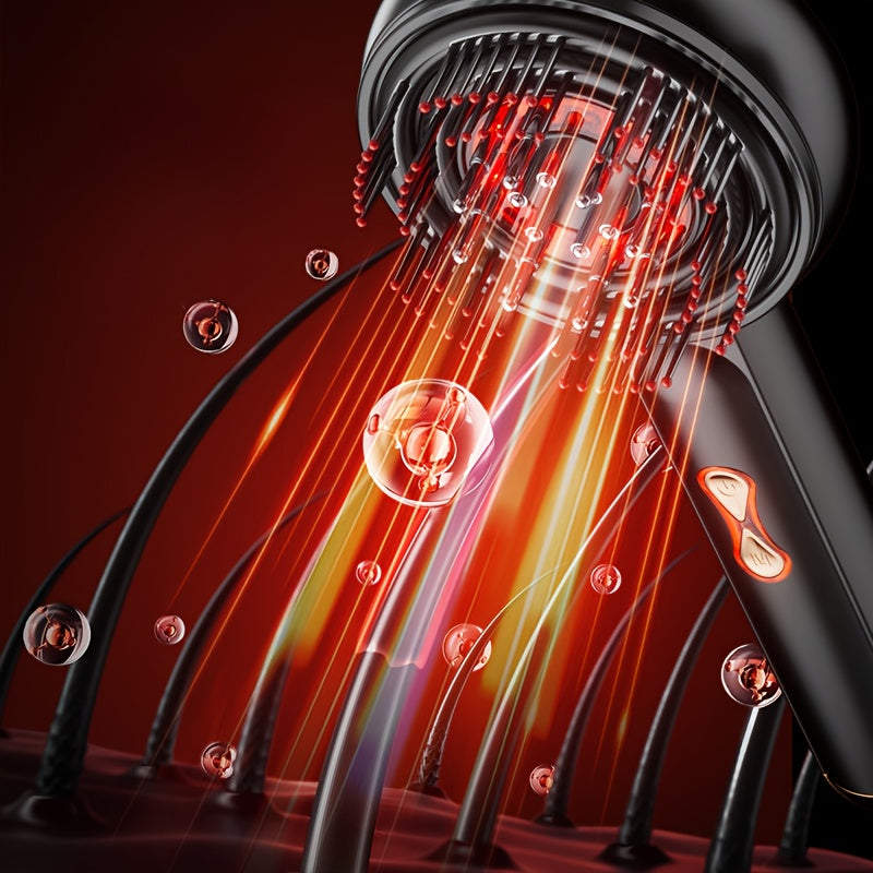 USB Rechargeable Scalp Massage Comb with Vibration for Relaxation