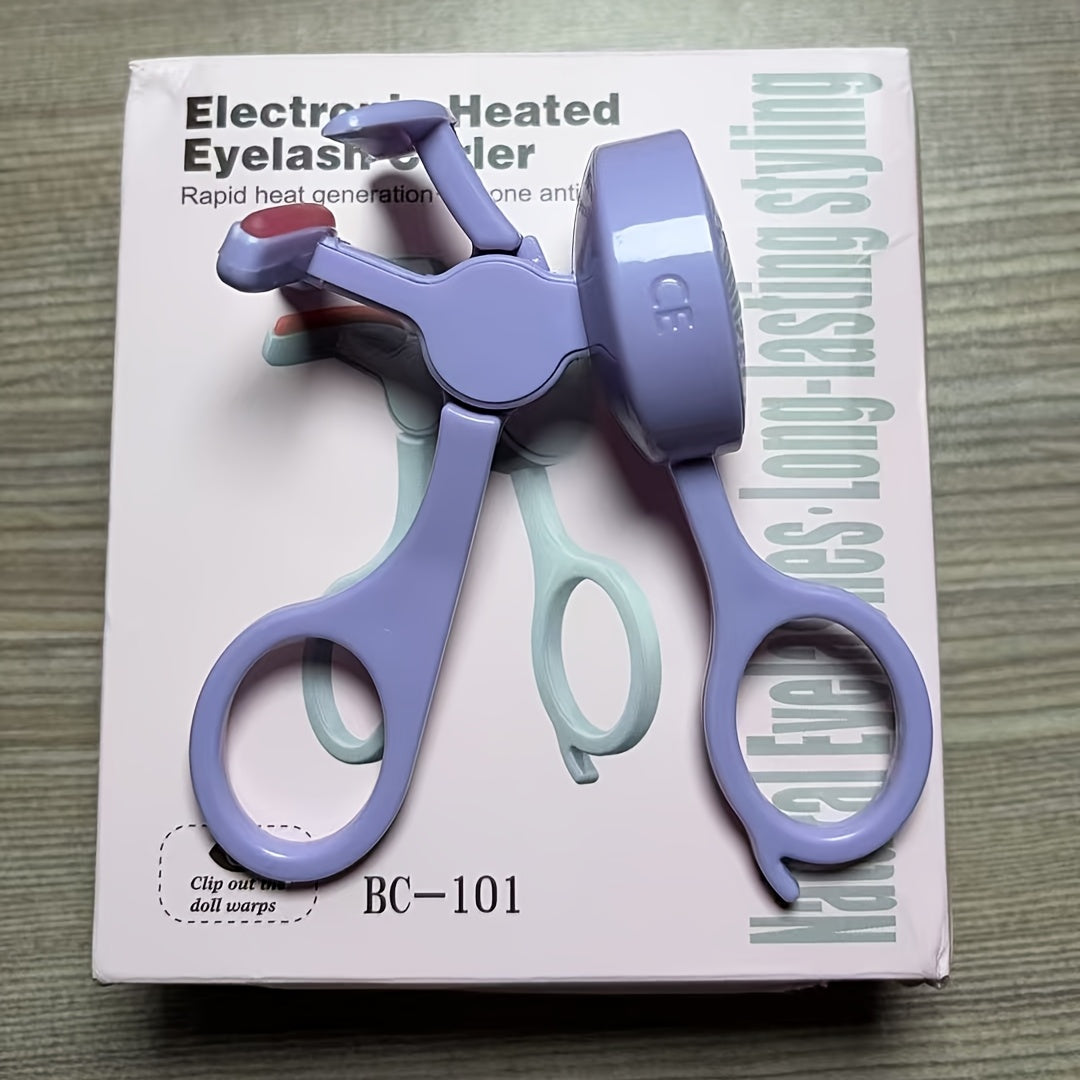 Электрическая щипцы для завивки ресниц с подогревом, перезаряжаемый USB, быстрое нагревание, безопасный дизайн, короткие подушечки для ресниц