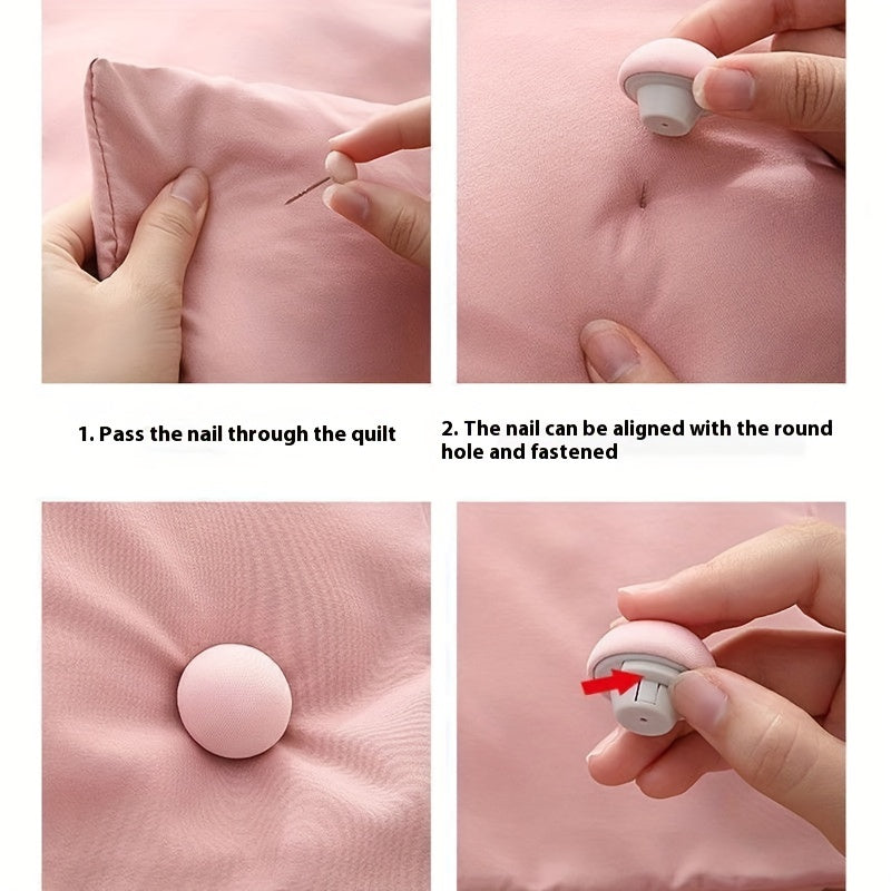 Grey 6-Pack Bed Sheet Holders with One-Click Release and Non-Slip Grippers