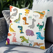 Double-Sided Woven Polyester Throw Pillow Cover 45cm Vibrant Color Machine Washable