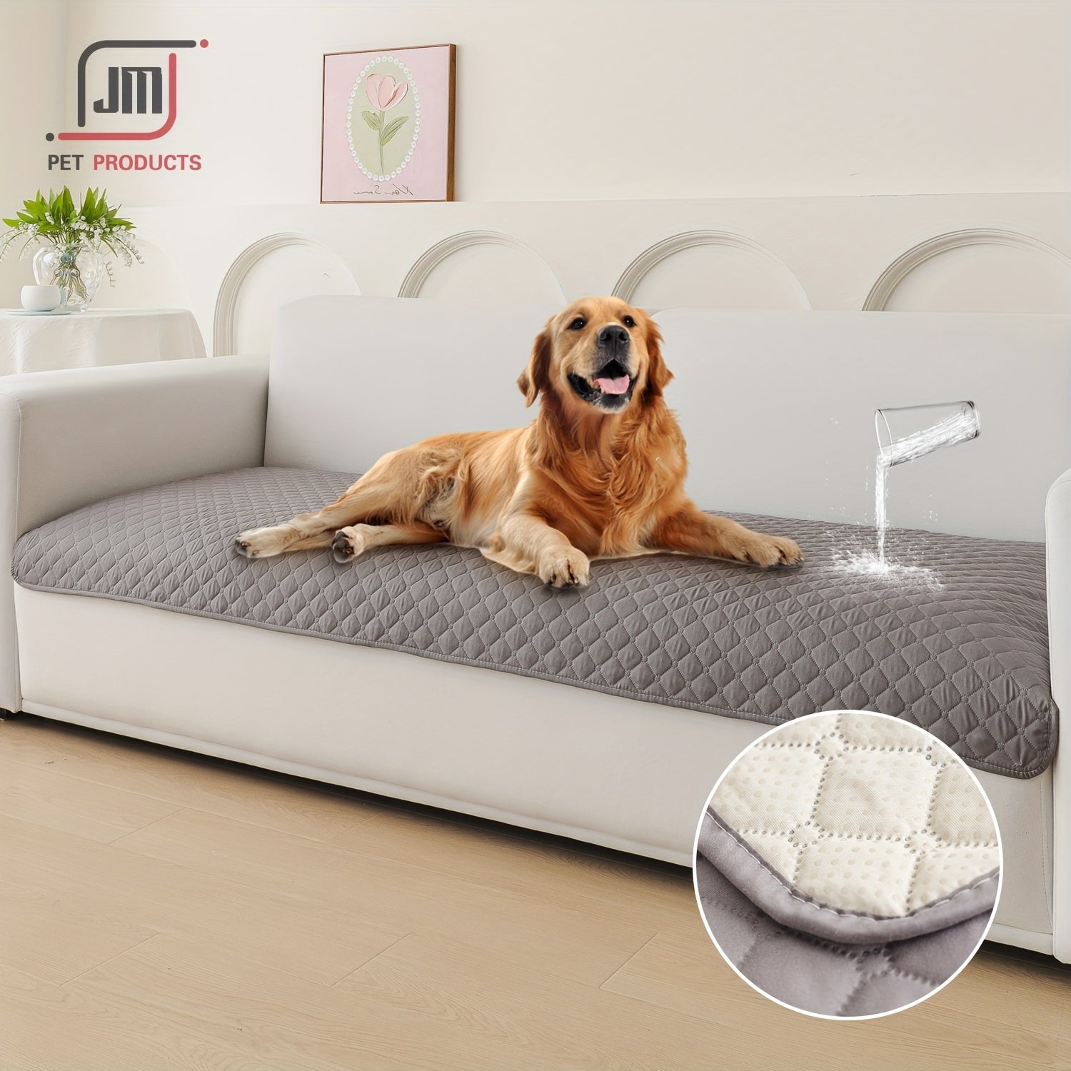 Waterproof Plaid Pet Cushion for Small to Medium Dogs and Cats All-Season Bed