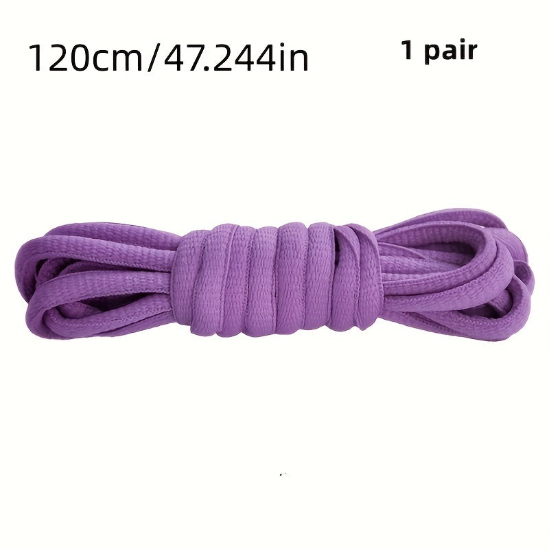 Unisex Classic Nylon Half Round Shoelaces for Sneakers 100cm-120cm