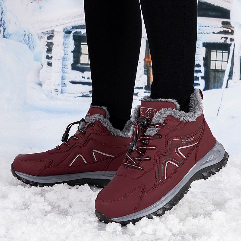 Women's Winter Non-Slip Walking Shoes Durable Warm Black