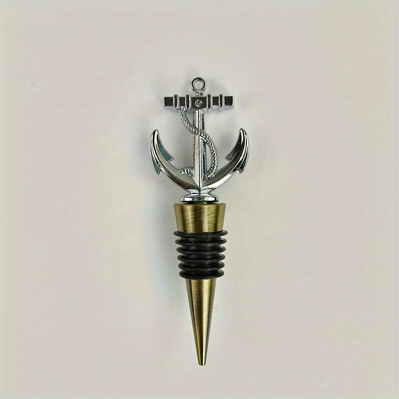 Red Wine Stopper with Unique Anchor Design