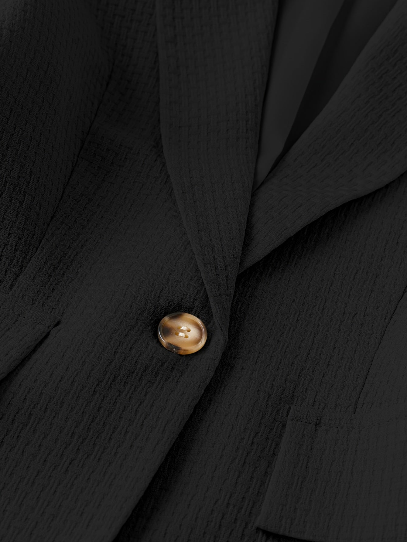 Women's Solid Color Woven Polyester Blazer and Pants Set for Fall Winter