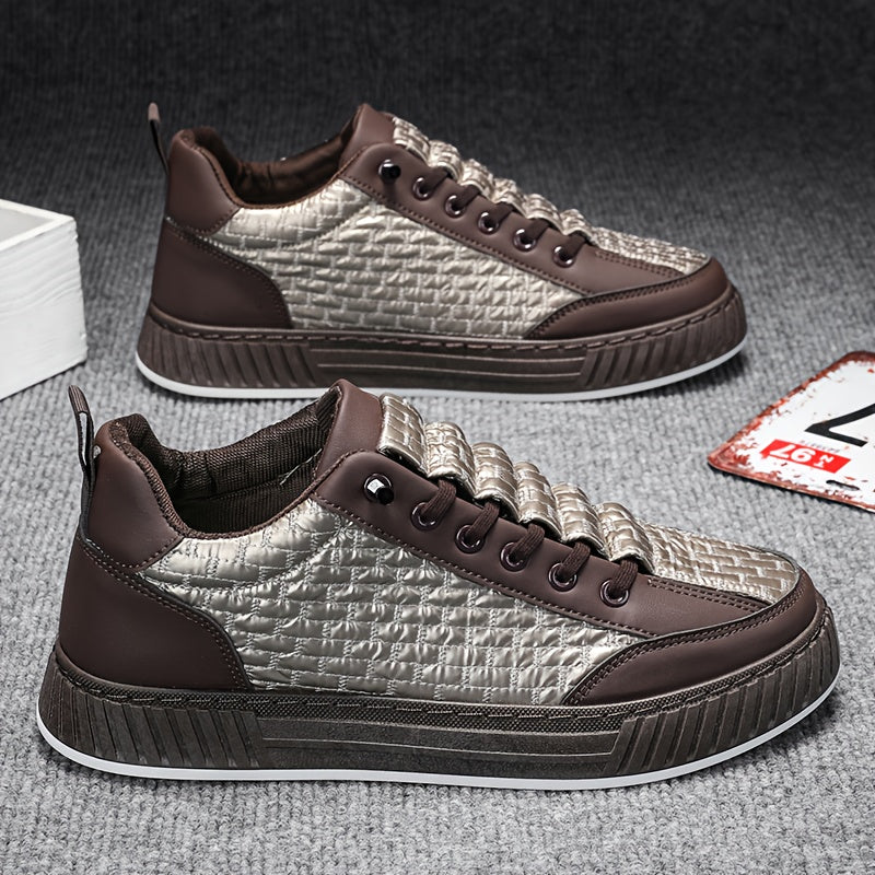 Trendy Low-Top Solid Color Sneakers for Casual Wear with Fabric Upper and Rubber Sole