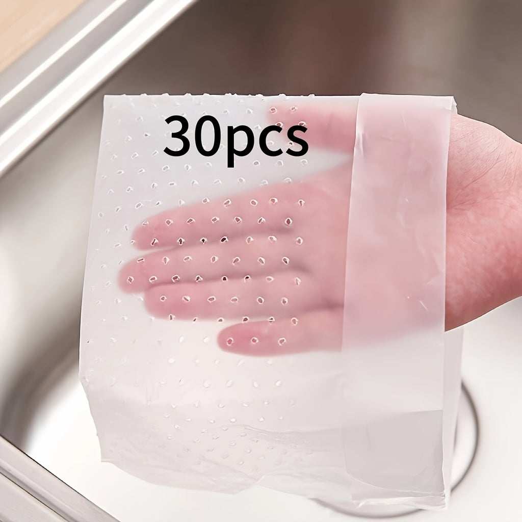 Bolsas de basura de cocina desechables, reutilizables y a prueba de fugas, paquete de 30 para cubos de 2.5 galones