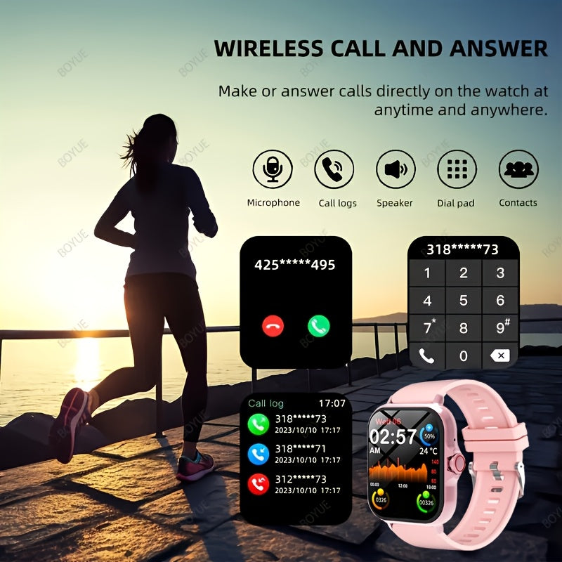 1.83-Inch Men's and Women's Smartwatch with Wireless Calling and Customizable Faces