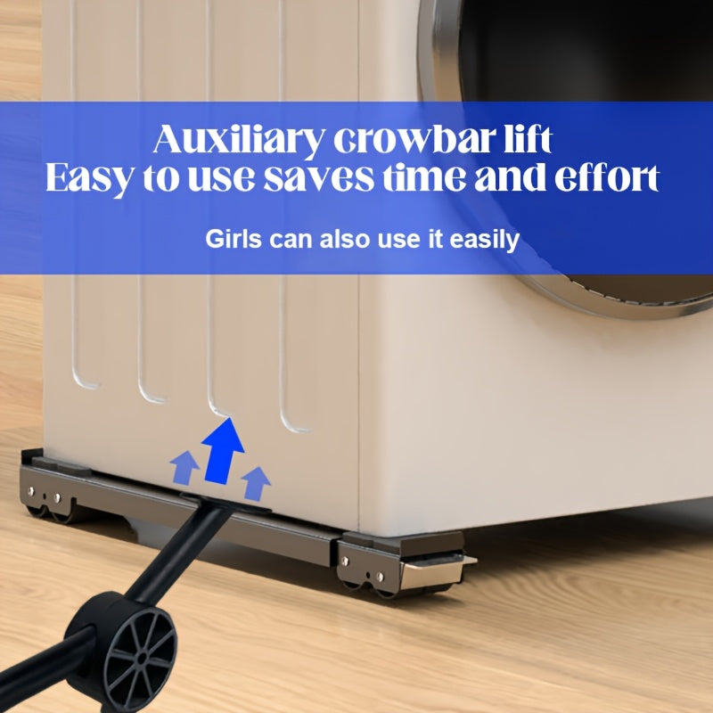 2 Pack Stainless Steel Laundry Base Adjustable Washing Machine Support Non-Slip