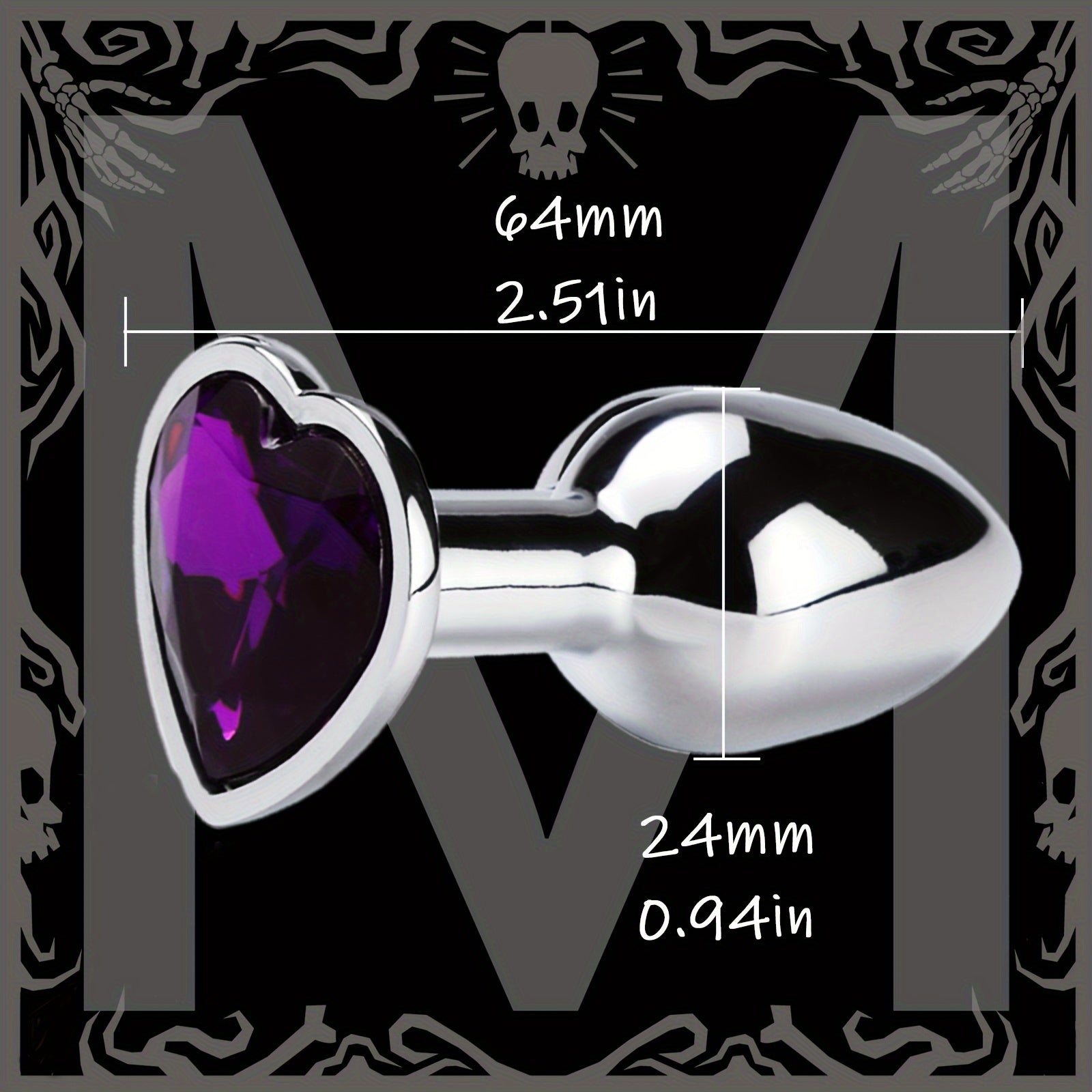 Adult Female Male Couple Stainless Steel Anal Plug with Rose Gem Beads