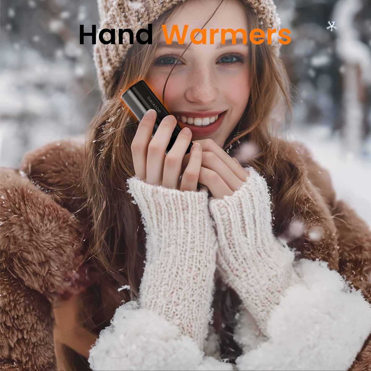 Portable USB Rechargeable Space Heater for Camping and Family Use with Adjustable Temperature