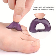 6 Pcs Unisex Reusable Gel Foot Pads Soft Cushions for Callus Blisters Purple