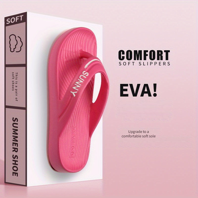 Unisex EVA Non-Slip Comfortable Sandals Minimalist Stripe Indoor Outdoor