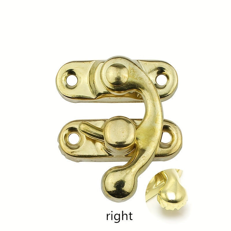 10pcs Antique Bronze Iron Padlock Hasps with Screws 27x32mm for Jewelry Boxes Furniture Hardware