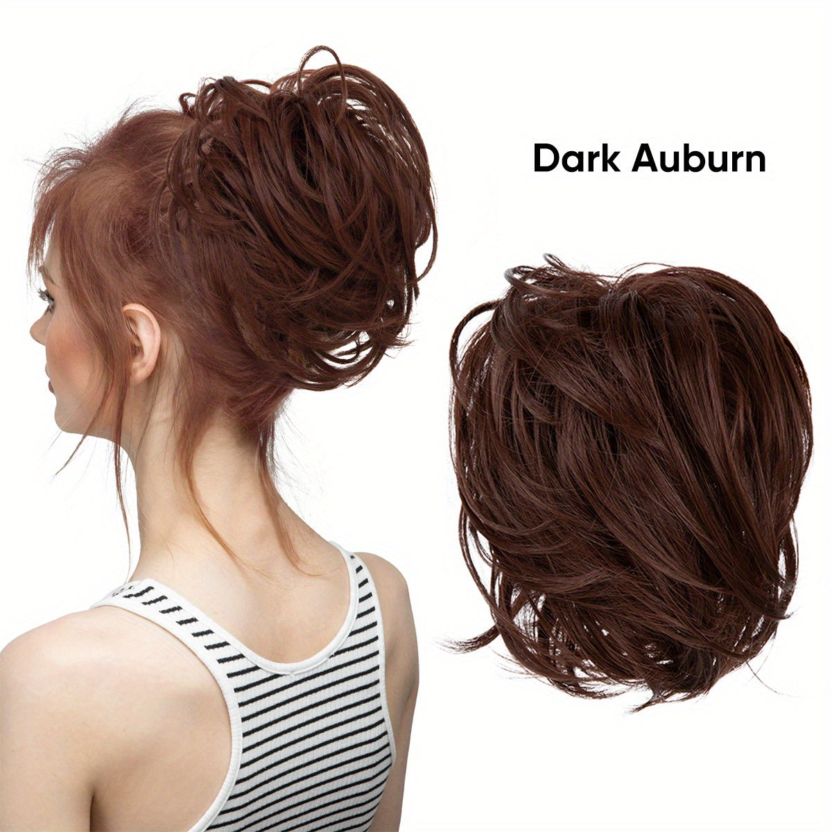 Women's Fluffy Curly Wig Hair Ring Elastic Rubber Band Hair Accessory