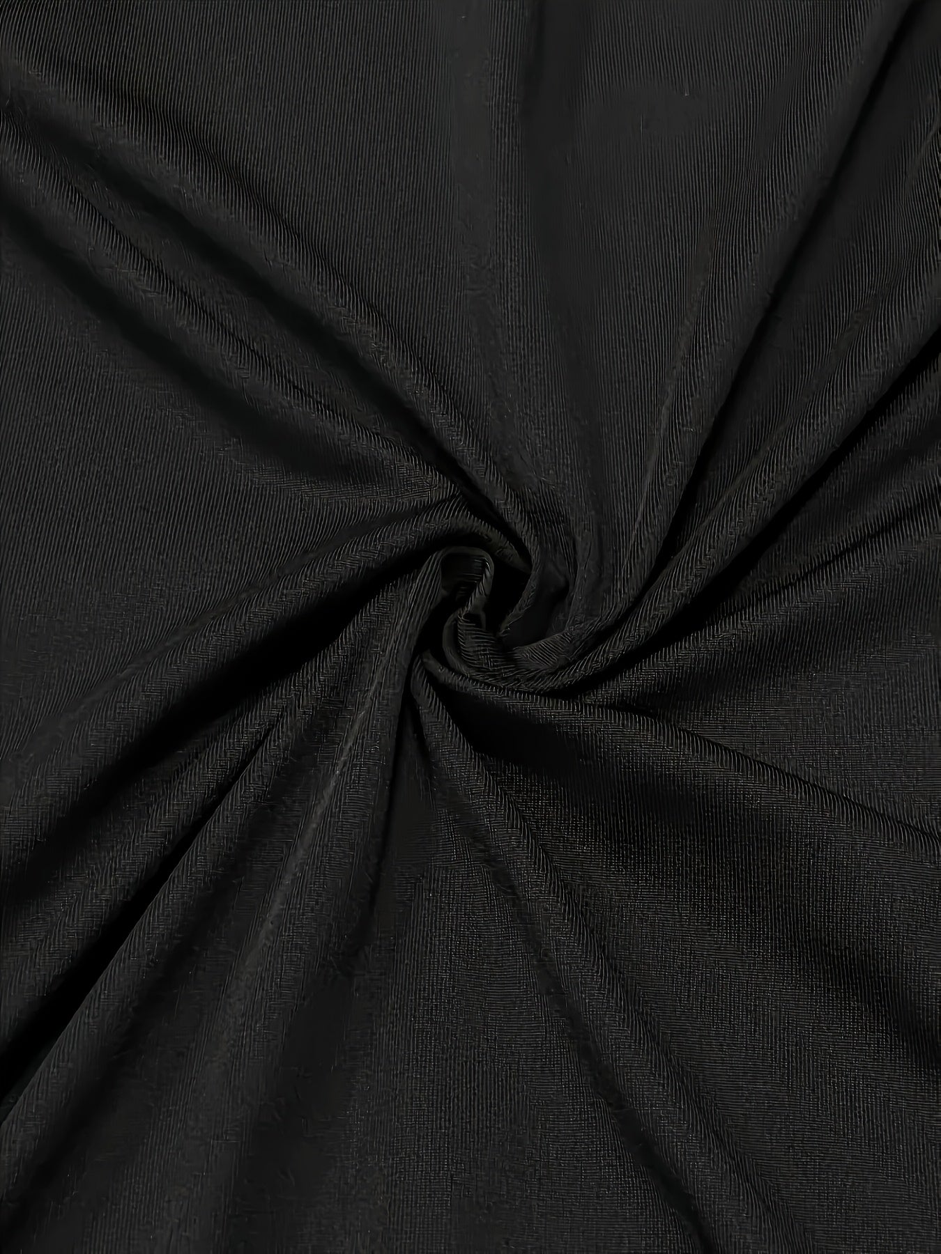 Blusa túnica negra de manga batwing para mujer con detalle de correa cruzada