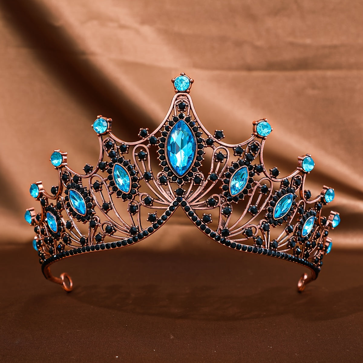 Girls Rhinestone Crown Headband for Weddings and Parties Elegant Hair Accessory