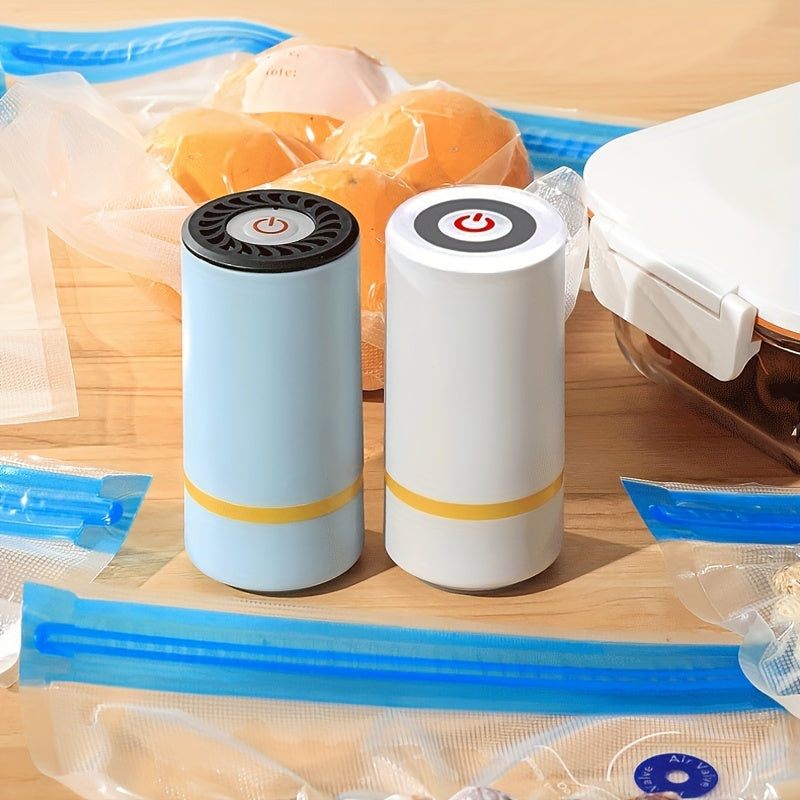 Portable Handheld Vacuum Sealer for Fruits and Vegetables USB Rechargeable Compact Kitchen Storage